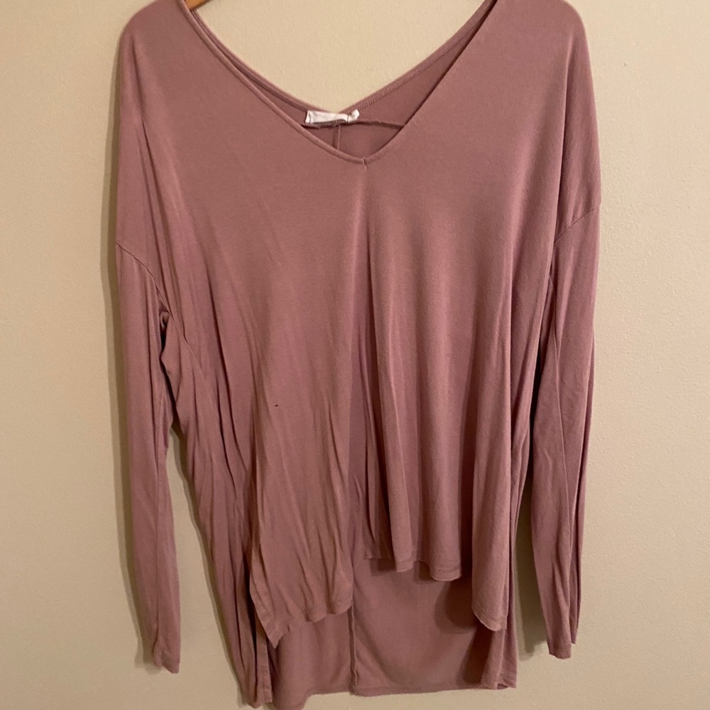 blush long sleeve top